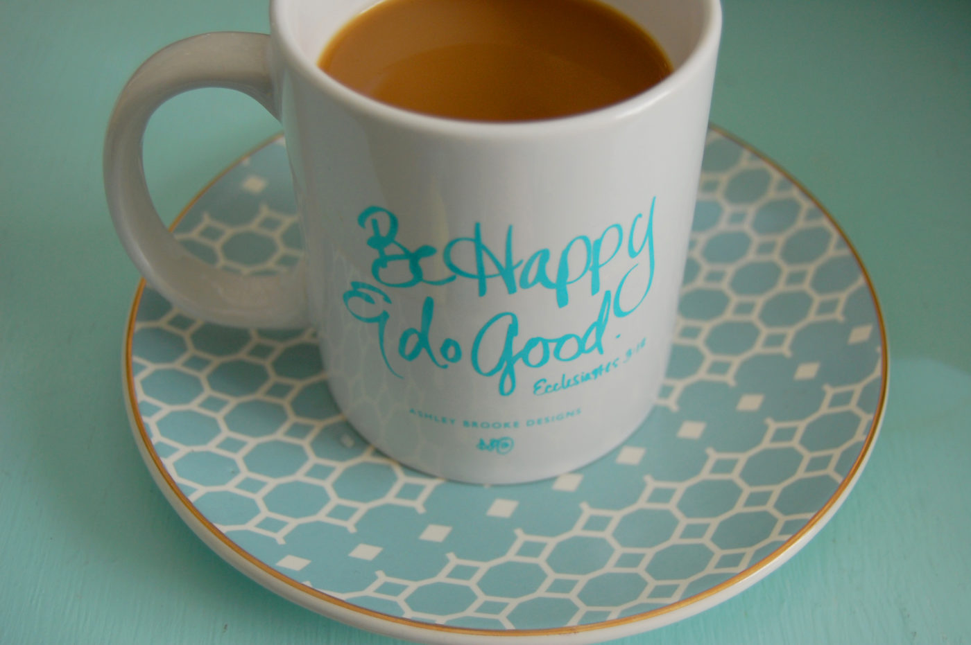 coffee-mug-ashley-brooke-designs-turquoise-be-happy-vandi-fair-decorating-interiors-blog-fashion-blogger
