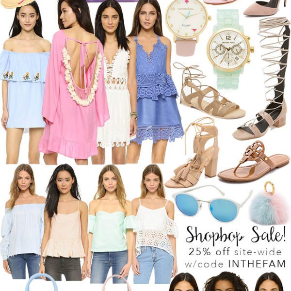 shopbop friends and family sale round up