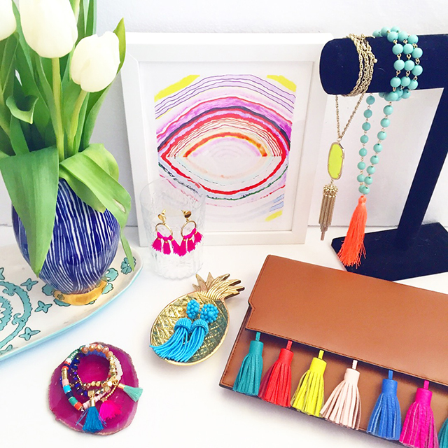 colorful tassel accessories