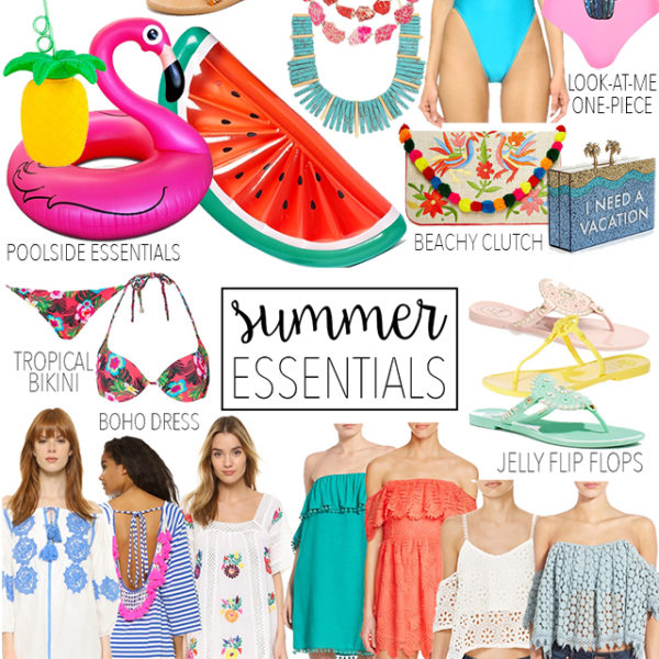 summer-2016-essentials-must-haves-colorful-outfits-off-the-shoulder-dresses-tops-straw-bags-pom-pom-sandals-pool-floats-beach-must-haves-vandi-fair-dallas-fashion-blog-texas-blogger-shopping-guide