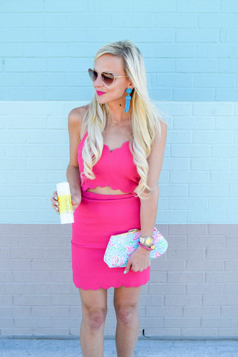vandi-fair-dallas-fashion-blog-lauren-vandiver-southern-texas-travel-blogger-everpro-back2blonde-back-2-blonde-root-highlight-spray-bff-joa-cutout-scallop-pink-bodycon-dress-2