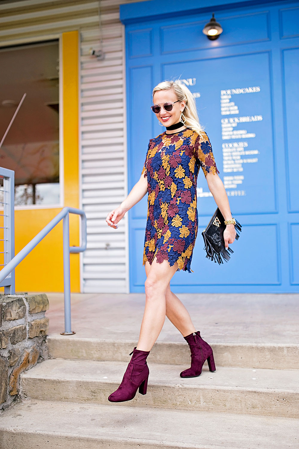 Burgundy store color booties