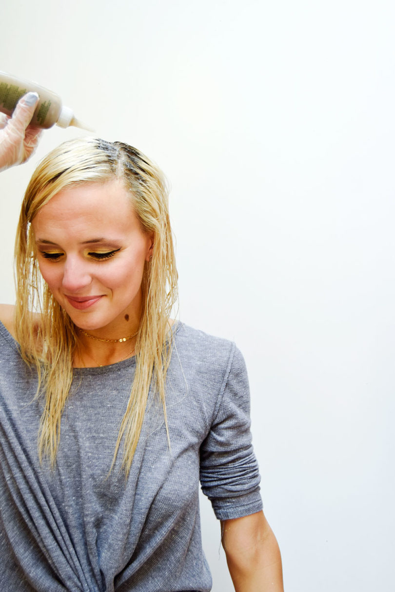 Before and After at Home Hair Dye