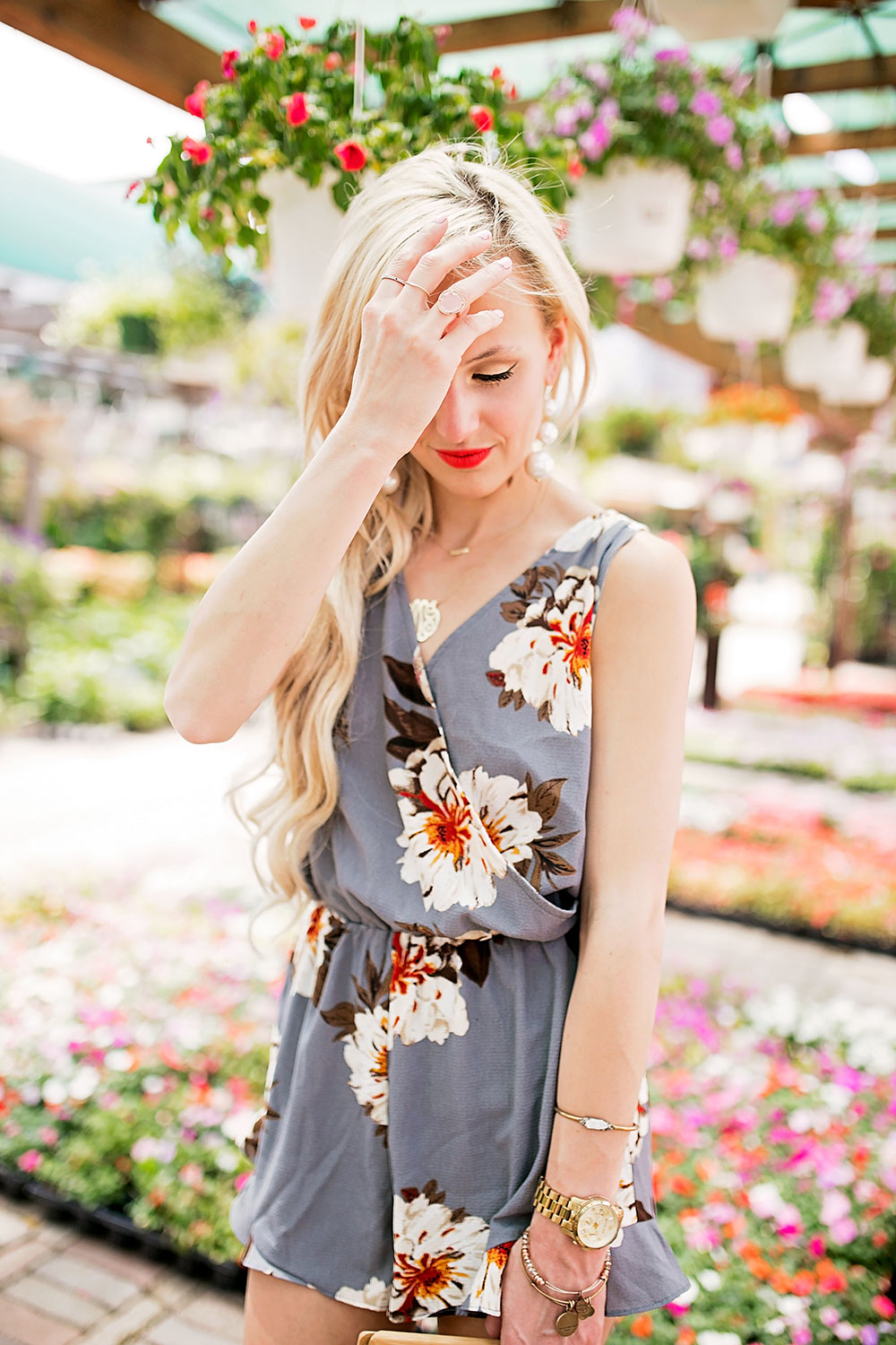 floral romper outfit