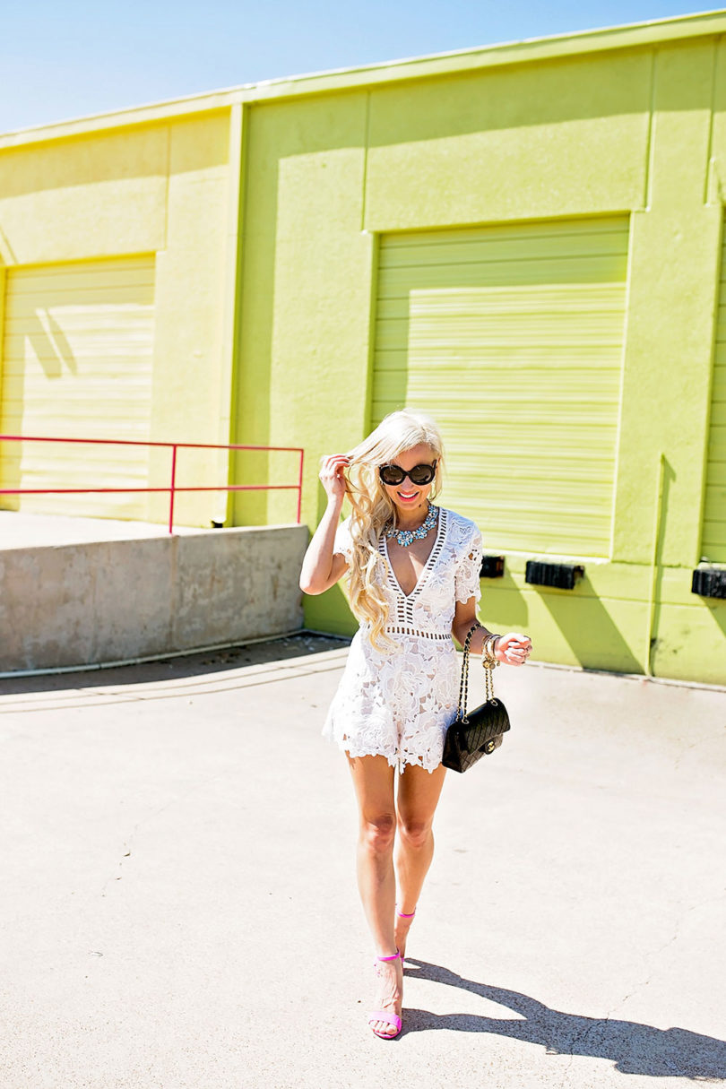 White Romper Outfit
