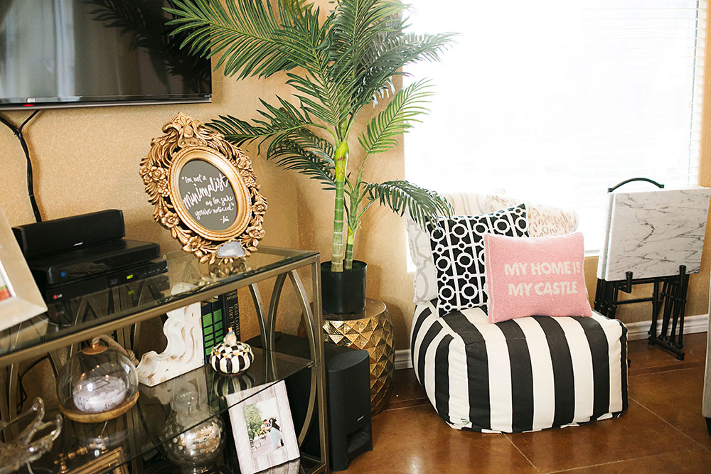 tropical living room makeover