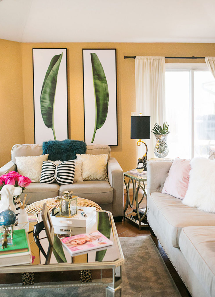 Our Tropical Chic Living Room Makeover - Vandi Fair