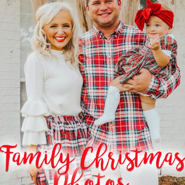 what to wear for family christmas photos - 8 ideas - matching family plaid outfits - holiday cards tips