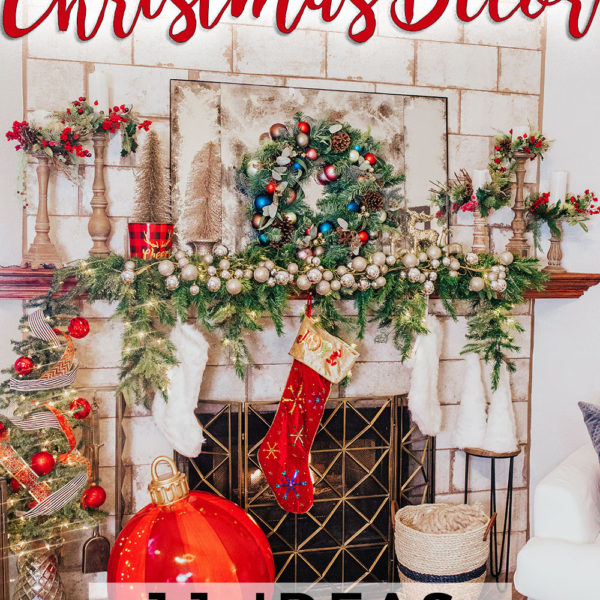 how to decorate a small living room for christmas - christmas mantle garland decor