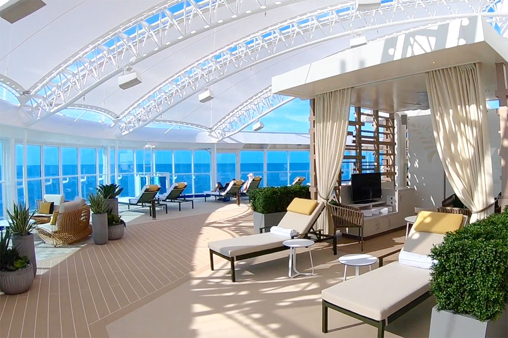 sky princess cruise ship - sanctuary interiors - lotus spa