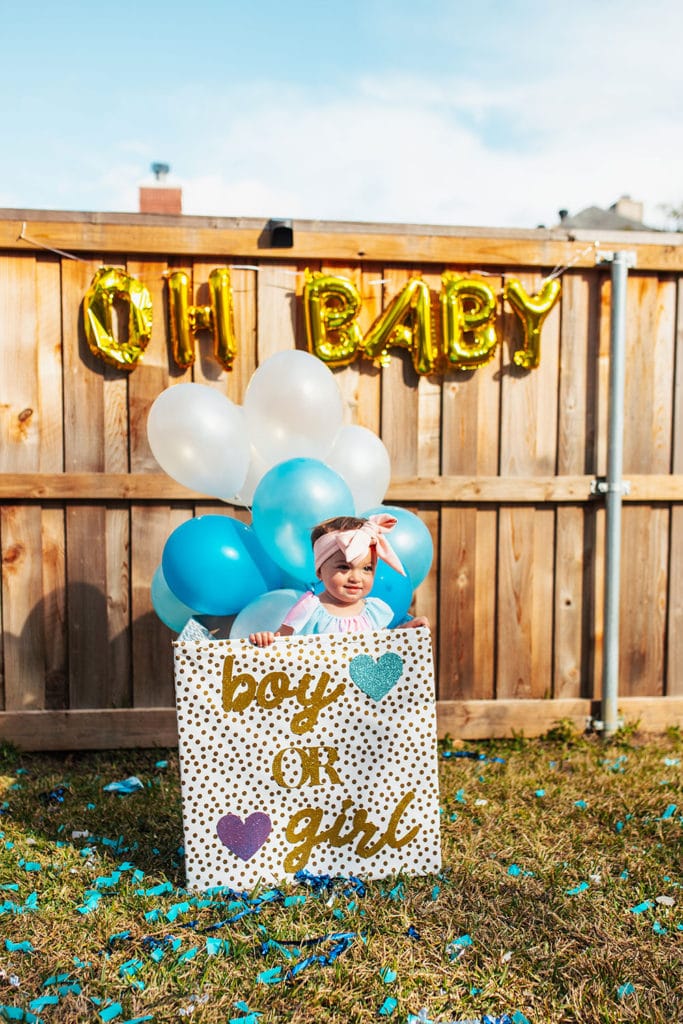 Gender Reveal Box DIY And Details From Our Gender Reveal Party