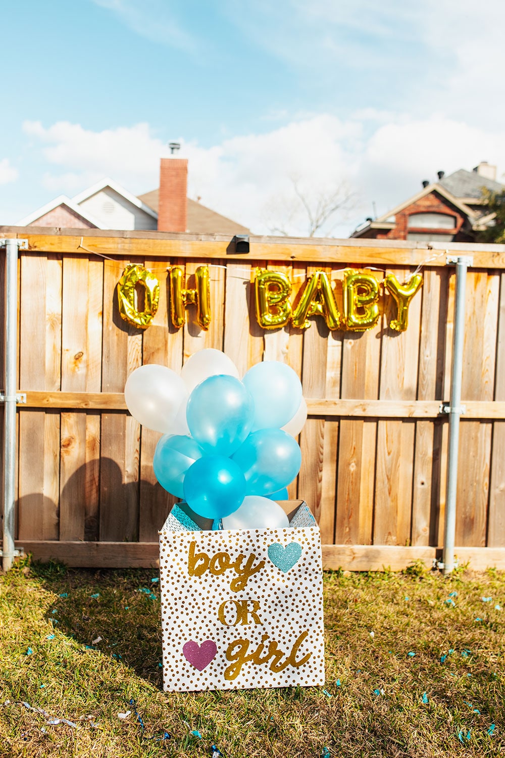 Gender Reveal Box DIY And Details From Our Gender Reveal Party