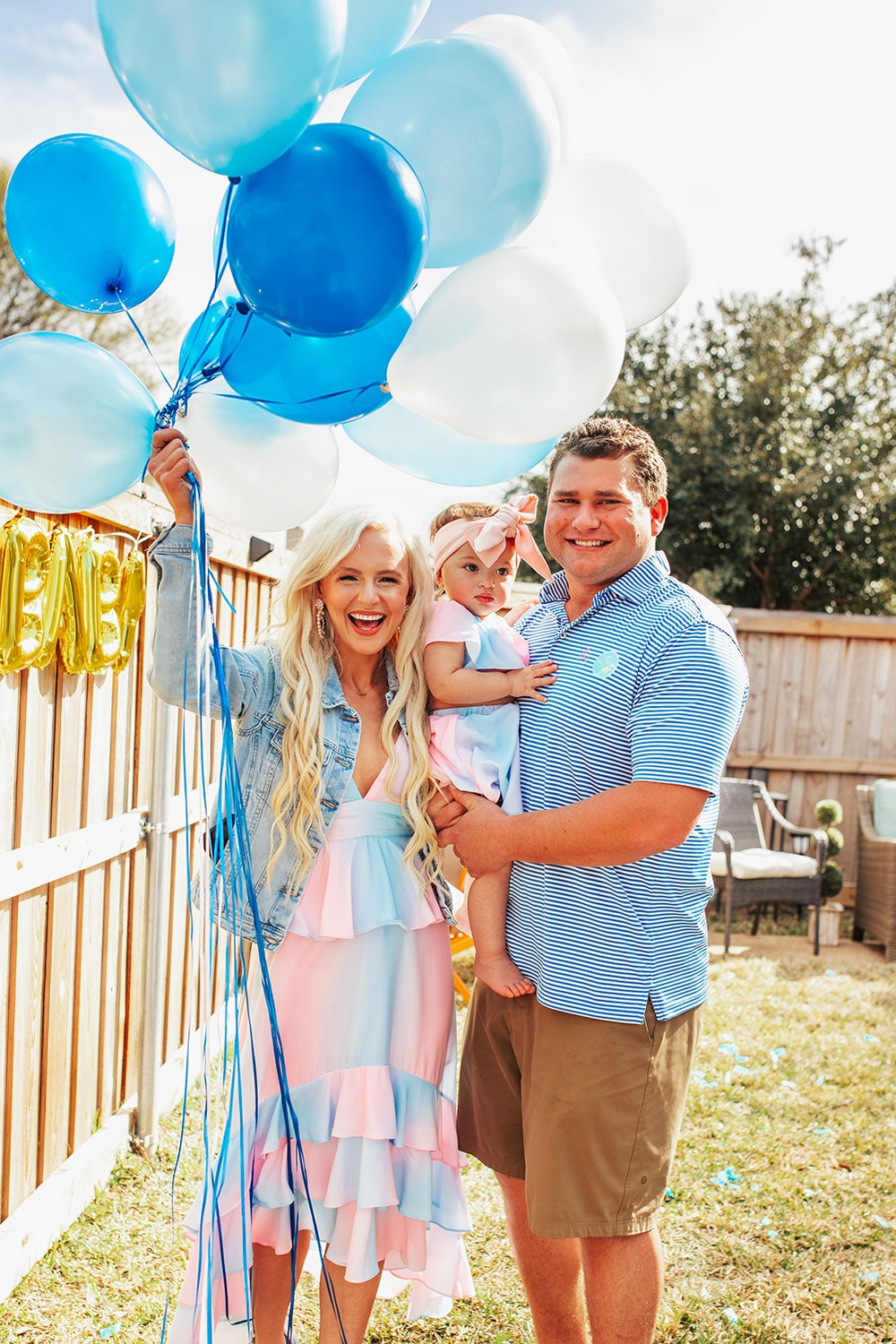 gender reveal party ideas family outfit