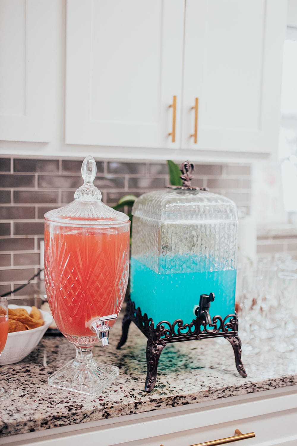 gender reveal party pink and blue drink ideas
