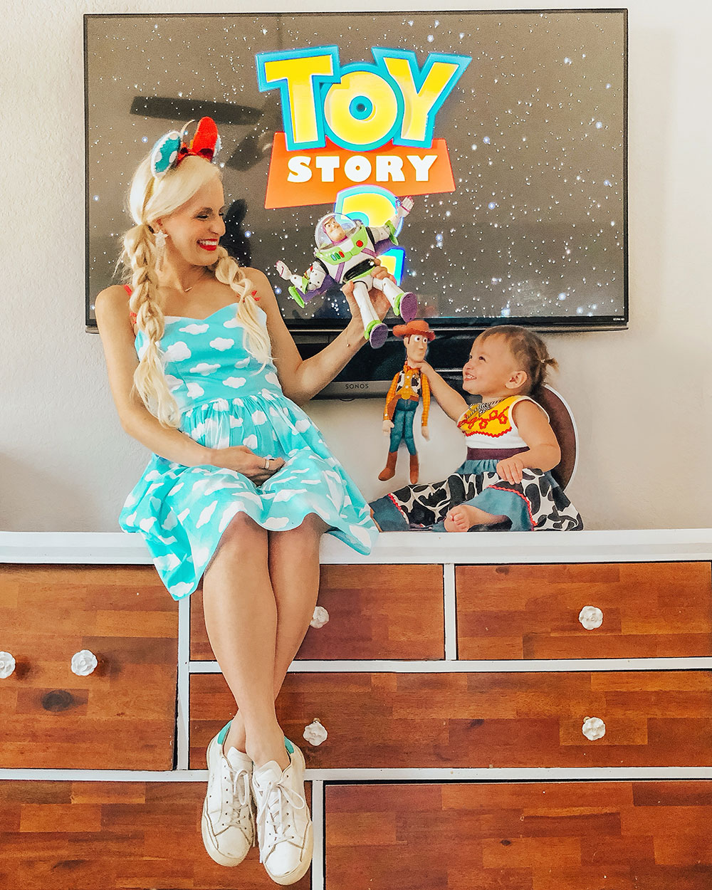 toddler activities to do at home - indoor activity - toy story outfits