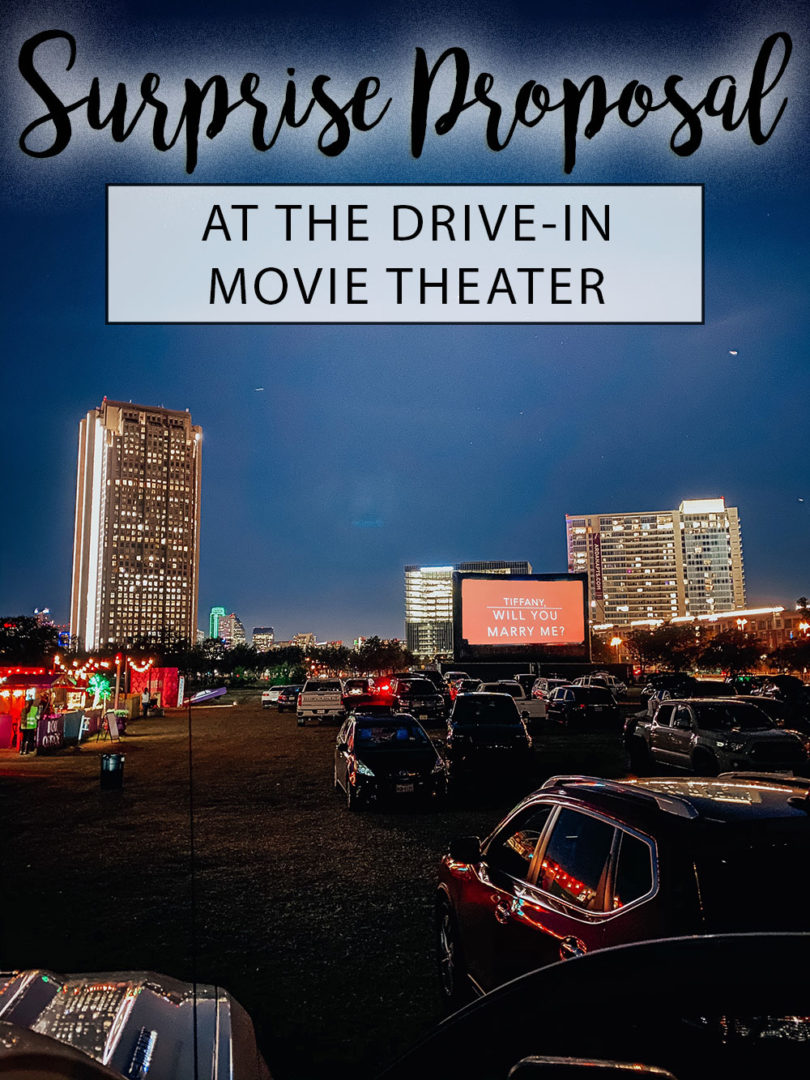 Epic Marriage Proposal Idea DriveIn Movie Theater Engagement